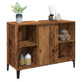 Sink Cabinet Old Wood 80x33x60 cm Engineered Wood 857135