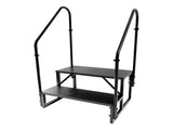 RV Step Stool, 2 Step Ladder, Hot Tub Steps with 2 Handrails, Heavy Duty Ladder Shelf Bookcase, 5th 98745612