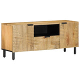 TV Cabinet Brown 105x33x46 cm Solid Wood Mango 4017734