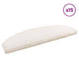 Self-adhesive Stair Mats 15 pcs White 80 x 24.5 x 3.5 cm 42038657