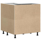 Kitchen Corner Base Cabinet Lucca White Engineered Wood 853747