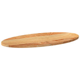 Table Top Light Brown 80x40x2 cm Solid Wood Oak Oval 4009045