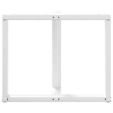 Dining Table Legs T-Shaped 2 pcs White 90x35x cm Steel 4013065