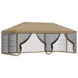 Gazebo Cover with Sidewalls 6 x 3 m Beige Polyester 190 900410