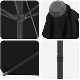 Garden Parasol with Base 230 x 230 cm Polyester Rectangular 42036182