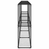 3-Tier Plant Stand Black 400 x 32 x 104 cm Steel 42021343