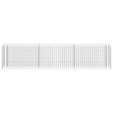 Gabion Raised Bed Galvanised Steel 270x30x60 cm 145638