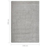 Shaggy Rug Light Grey 140x200 cm Anti Slip 340384