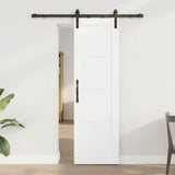 Sliding Door White 61 x 198.5 cm Solid Pine Wood 3333269