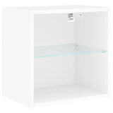 5 Piece TV Wall Units with LED White Engineered Wood 3216697