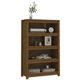 Book Cabinet Honey Brown 80x35x126 cm Solid Wood Pine 821687