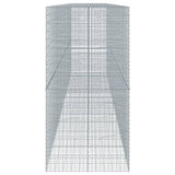 Gabion Basket with Cover 800x100x200 cm Galvanised Iron 3295239
