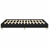 Bed Frame Black Oak 150 x 200 cm Engineered wood 3329281