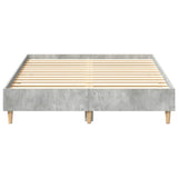 Bed Frame No Mattress Concrete Grey 120x200 cm Engineered Wood 861033