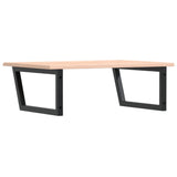 Basin Shelf Wall Mounted Steel and Solid Wood Oak 3302635