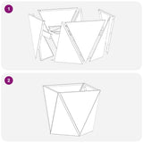Planter 2 pcs Anthracite 40 x 40 x 40 cm Steel 883827