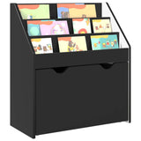 Kids Bookshelf Black 60 x 29.5 x 69 cm Engineered Wood 892390