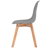 Dining Chairs 2 pcs Grey Plastic 244774