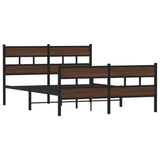Bed Frame without Mattress with Headboard and Footboard 140x190 cm 4017169