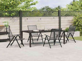 Garden Dining Set 5 pcs Anthracite Powder-Coated Steel 3379292