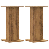 ZNTS Speaker Stands 2 pcs Artisian Oak 30x30x60 cm Engineered Wood 852662