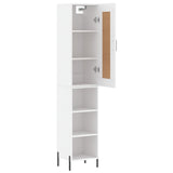 Highboard White 34,5x34x180 cm Engineered Wood 3200329
