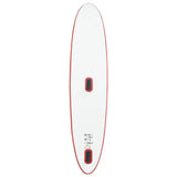 Inflatable Stand Up Paddleboard with Sail Set Red and White 92209