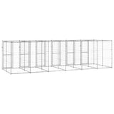 Outdoor Dog Kennel Galvanised Steel 14.52 m 3082286