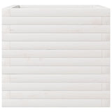 ZNTS Garden Planter White 50x50x45.5 cm Solid Wood Pine 847244