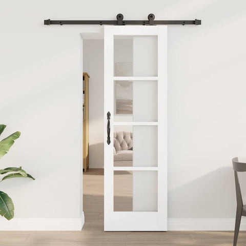 Sliding Door Manual ORKDAL White 61 x 198.5 cm Wood and metal 3332098