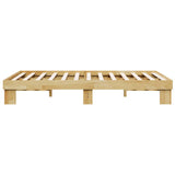 Bed Frame without Mattress 120x190 cm Small Double Solid Wood Oak 851958
