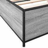 Bed Frame without Mattress Grey Sonoma 140x190 cm 3279855