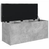 Storage Bench Concrete Grey 102x42x45 cm Engineered Wood 835057