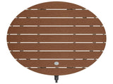 Garden Floor Shower WPC and Stainless Steel 201 Brown 42031216