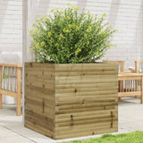 Garden Planter 70x70x68.5 cm Impregnated Wood Pine 3282478