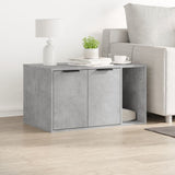 Cat Litter Box Enclosure Concrete Grey 80x50x45 cm Engineered Wood 857736
