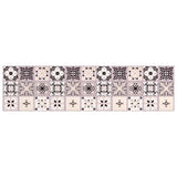 Stair Mats 15 pcs 76 x 20 cm Grey and Black Polyester 42054628