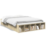 Bed Frame without Mattress Sonoma Oak 120x200 cm 3280575