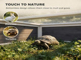 Wooden Tortoise House, Tortoise Enclosure with Clear Observation Window, Top Opening, Multiple T3398P617017