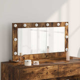 Vanity Mirror Rectangular Smoked Oak 80 x 45 x 18 cm 868321