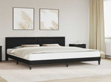 Bed Frame with LED Strip Lights Black 180 x 200 cm Faux Leather 42028041