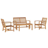 Garden Sofa Set Natural Solid teak wood 3356852