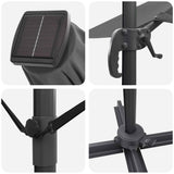 Umbrella Antraciet 286 x 284 x 270 cm Aluminium and Polyester 42003321