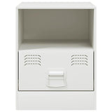 Bedside Cabinets 2 pcs White 34.5x39x44 cm Steel 841762