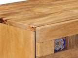 Bedside Cabinet Natural 50 x 33 x 60 cm Solid Mango Wood 4018271