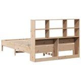Bookcase Bed without Mattress 140x190 cm Solid Wood Pine 3322882