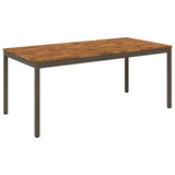 Garden Dinner Table Natural and Coffee 147 x 88.5 x 75 cm 901324