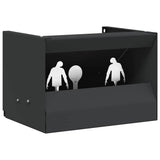 Bullet Trap Box Black 29 x 22 x 20 cm Steel 42013598