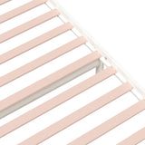 Bed Frame without Mattress White Solid Wood 90x190 cm Single Single 814915