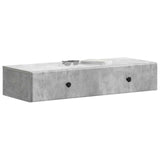 Wall-Mounted Side Table Concrete Grey 87.5 x 34.5 x 17 cm 899178